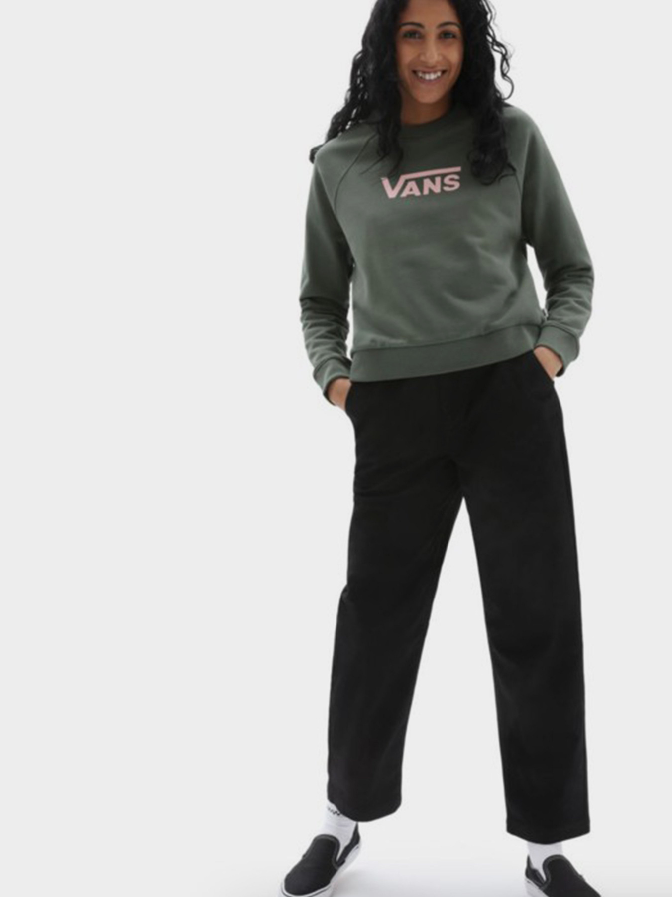 Свитшот Vans Flying V Ft Boxy Crew модель VN0A47TH7WJ1 Фото