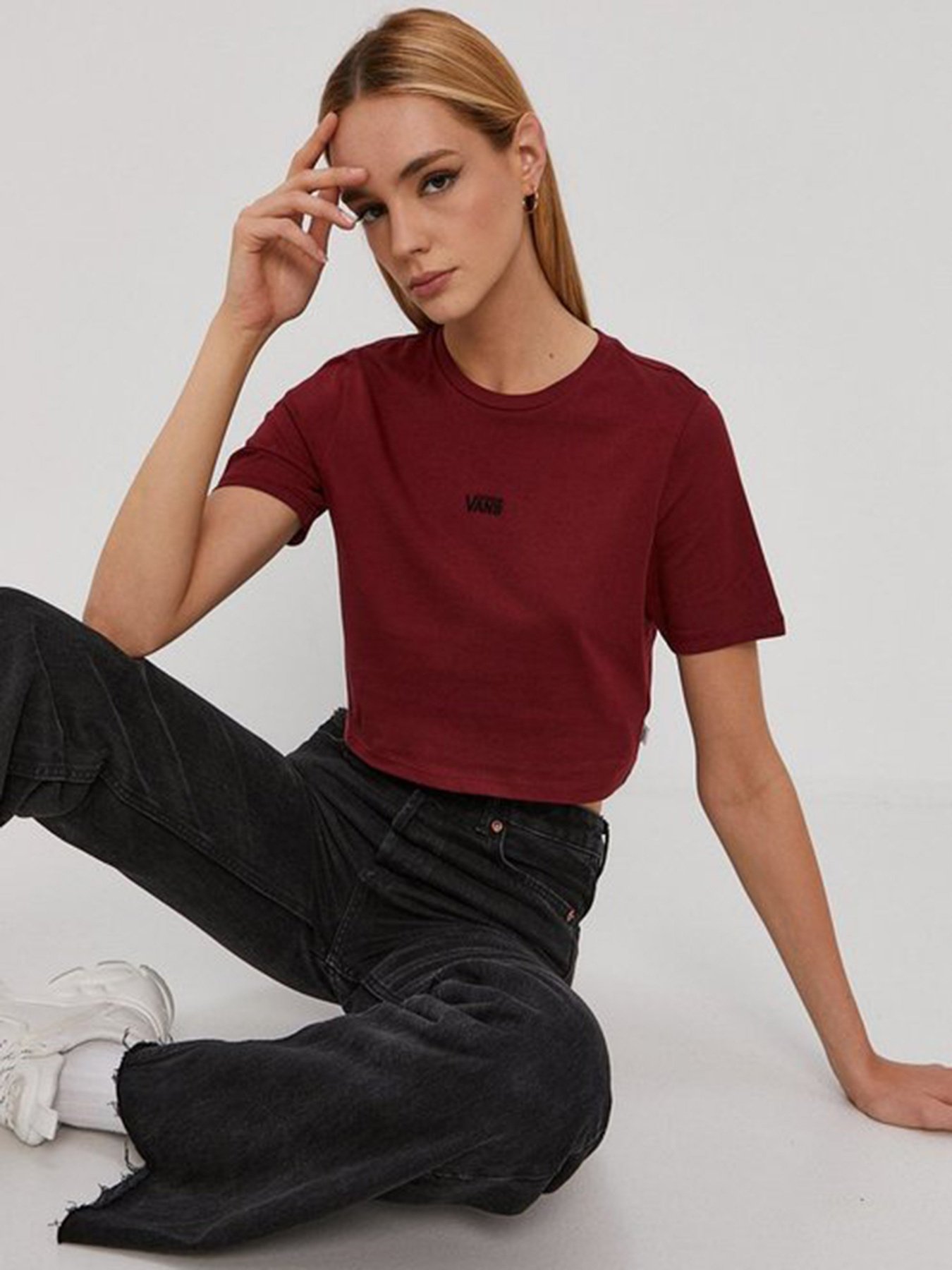 Футболка Vans Flying V Crop Crew Sport модель VN0A54QUZBS1 Фото