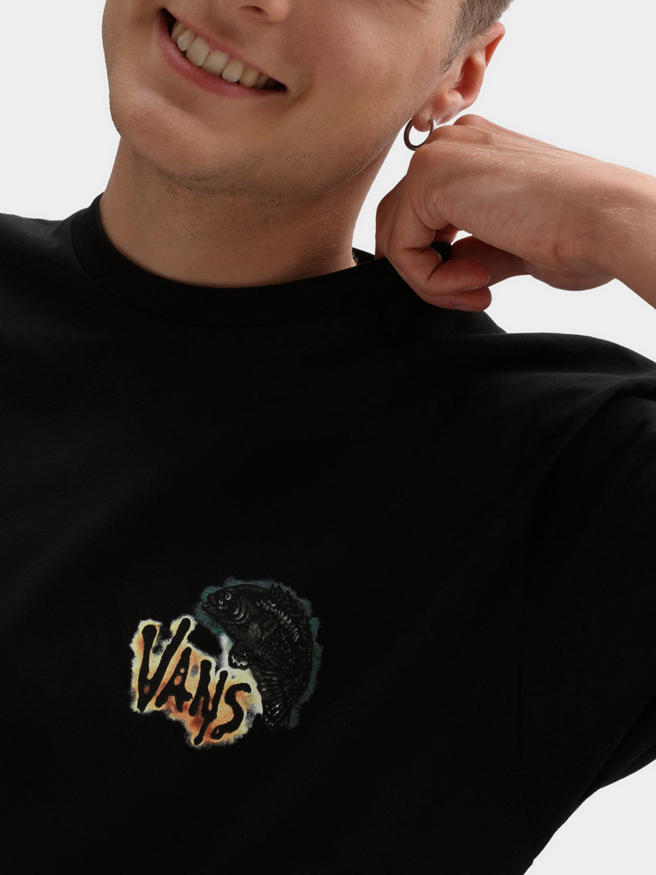 Футболки и поло Vans Bottom Feeder Ss модель VN0A7PLOBLK1 Фото