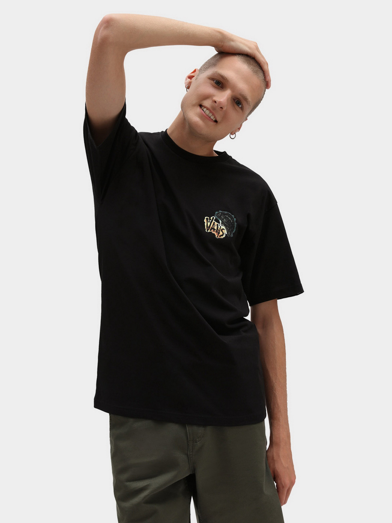 Футболки и поло Vans Bottom Feeder Ss модель VN0A7PLOBLK1 Фото