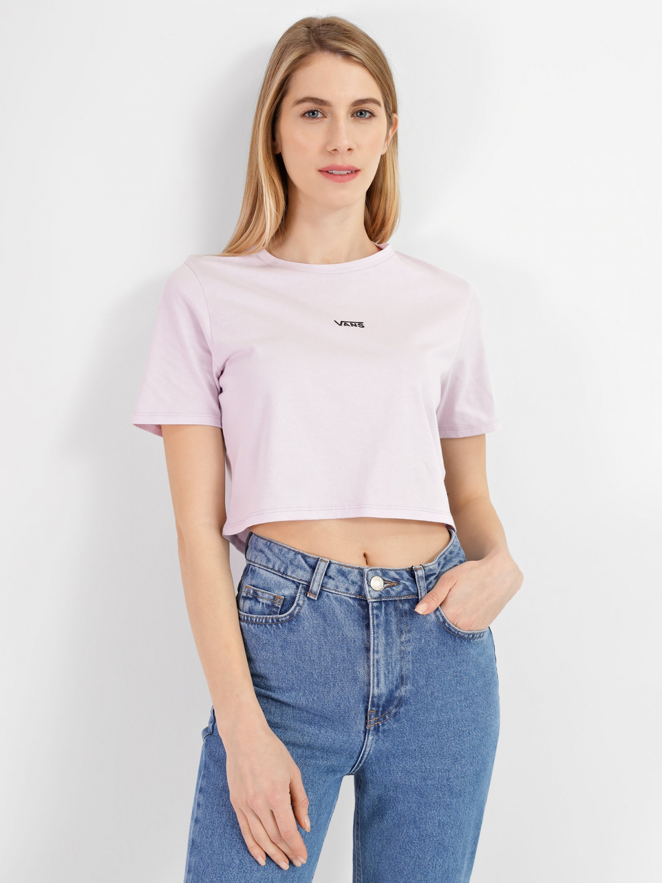 Футболка Vans Flying V Crop Crew Sport модель VN0A54QUYEU1 Фото