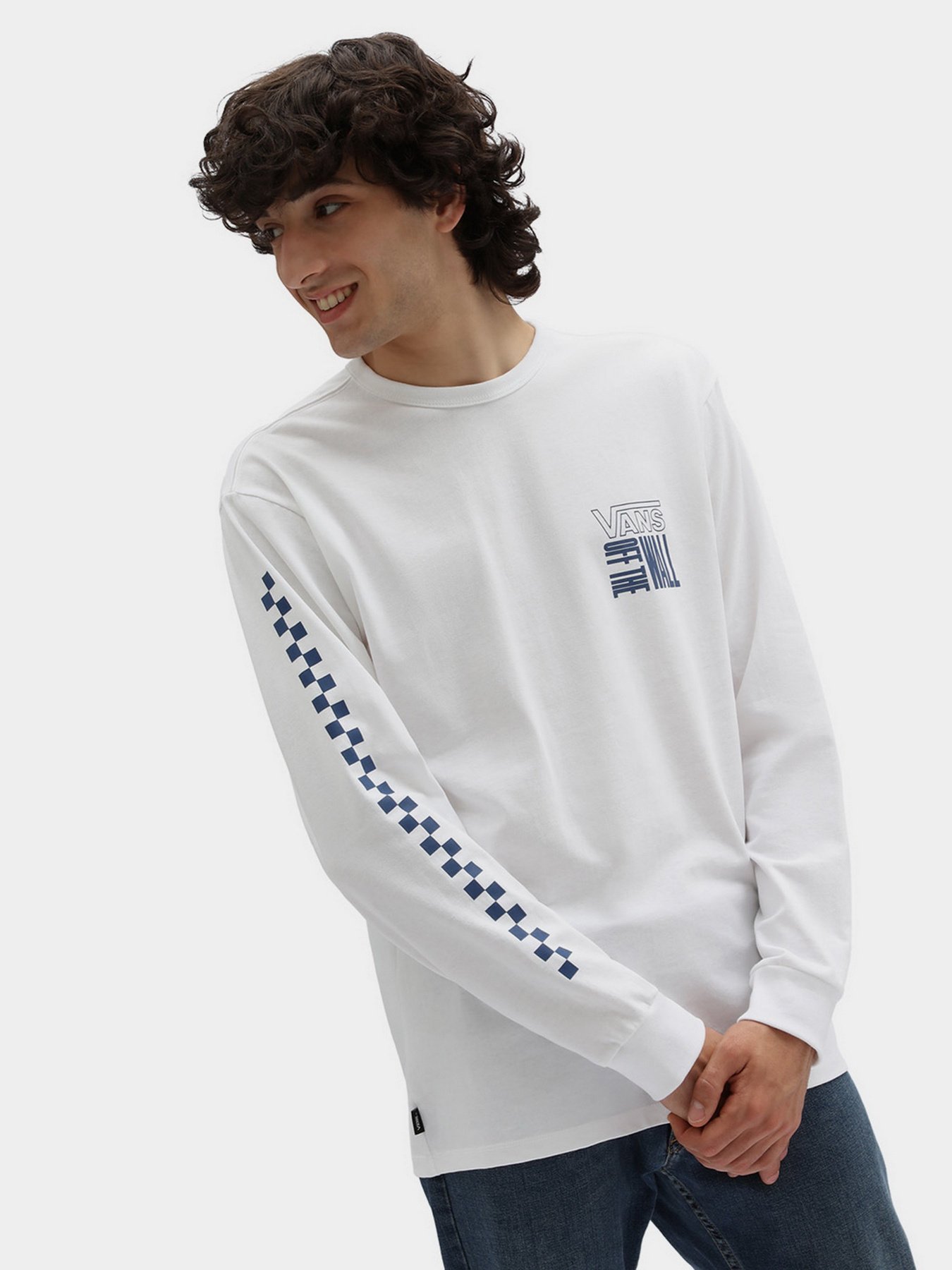 Лонгслив Vans Off The Wall Stack модель VN0A7PJKWHT1 Фото