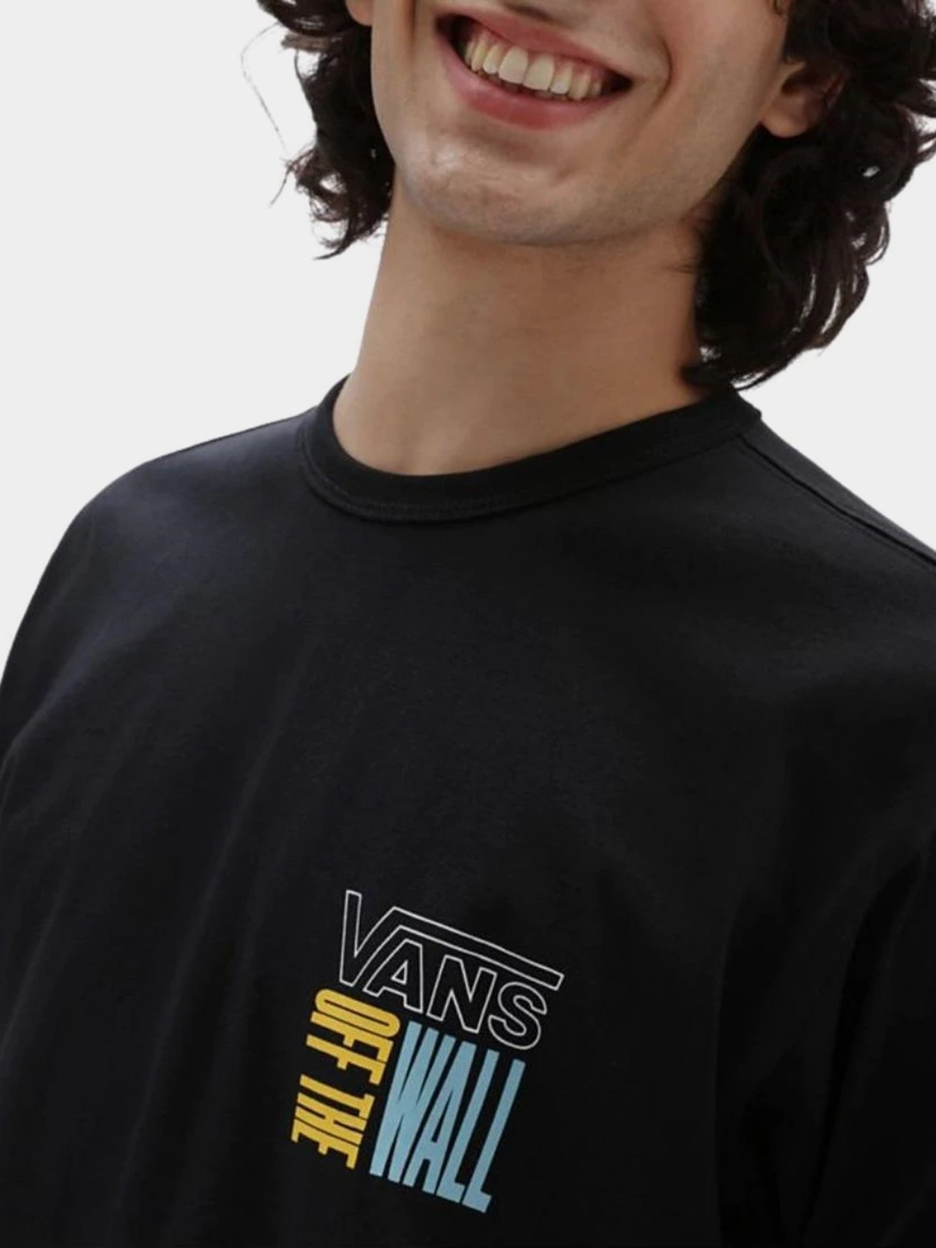 Лонгслив Vans Off The Wall Stack модель VN0A7PJKBLK1 Фото