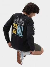 Лонгслив Vans Off The Wall Stack модель VN0A7PJKBLK1 Фото