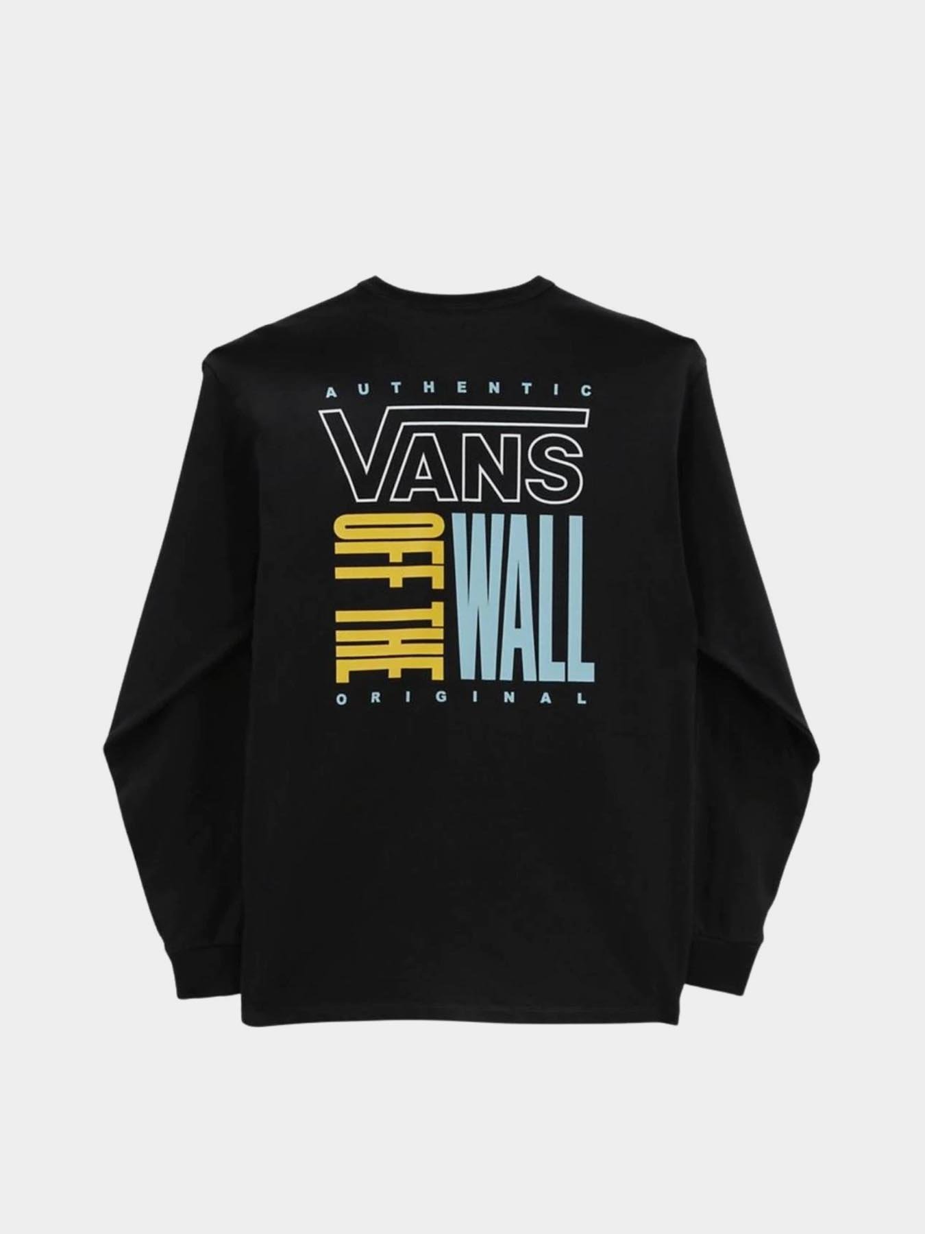 Лонгслів Vans Off The Wall Stack модель VN0A7PJKBLK1 Фото