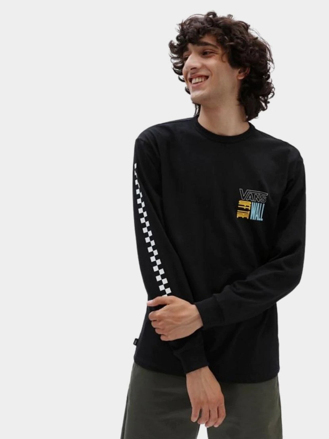 Лонгслів Vans Off The Wall Stack модель VN0A7PJKBLK1 Фото