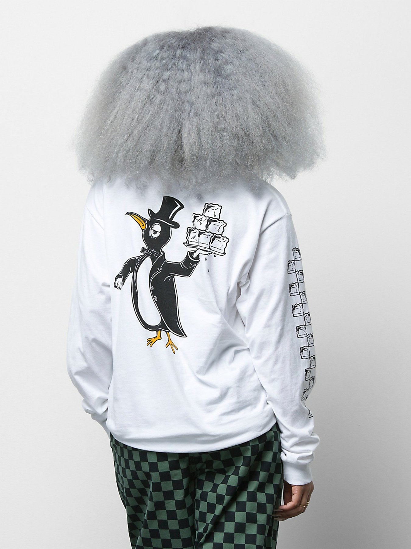 Лонгслив Vans Checkerboard Research модель VN0A7S5MWHT1 Фото