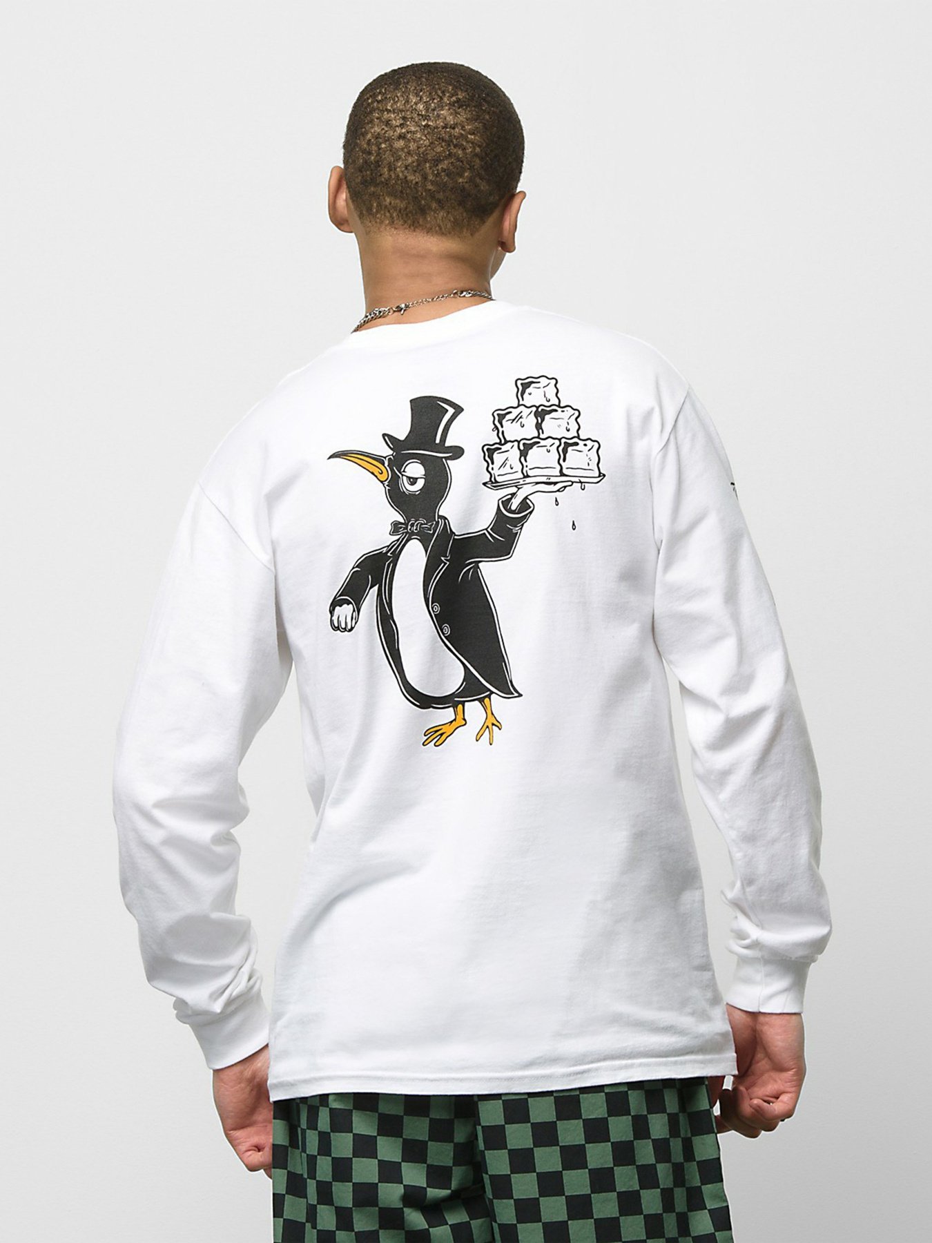 Лонгслів Vans Checkerboard Research модель VN0A7S5MWHT1 Фото