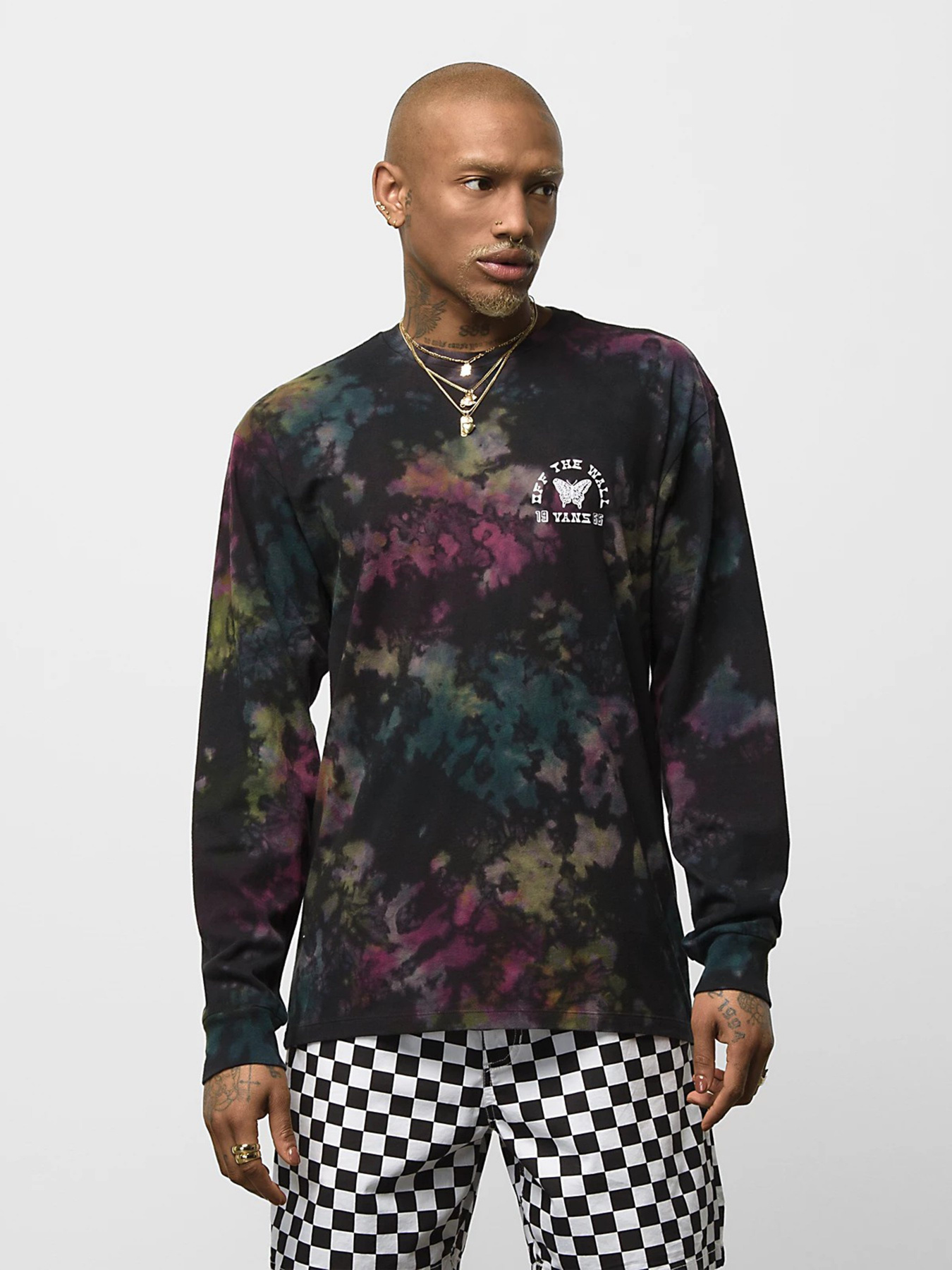 Лонгслив Vans Tri Tie Dye модель VN00001FY9I1 Фото