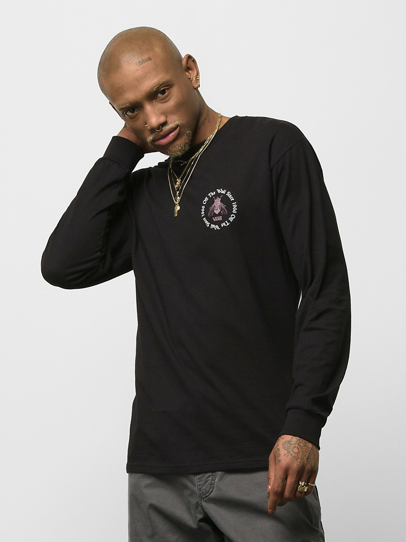 Лонгслив Vans Tonal Decay модель VN0A7S5FBLK1 Фото