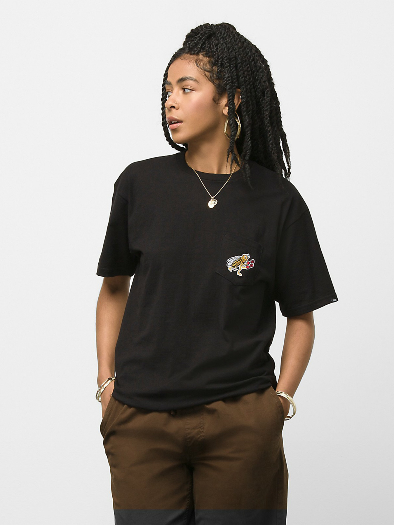 Футболка Vans CHECKERBOARD модель VN0A7S6PBLK1 Фото