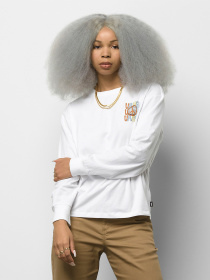 Лонгслив Vans Glow Bully Bloussant модель VN0A7YV4WHT1 Фото