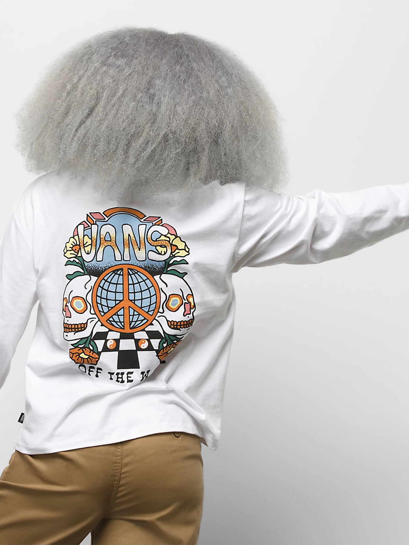 Лонгслів Vans Glow Bully Bloussant модель VN0A7YV4WHT1 Фото