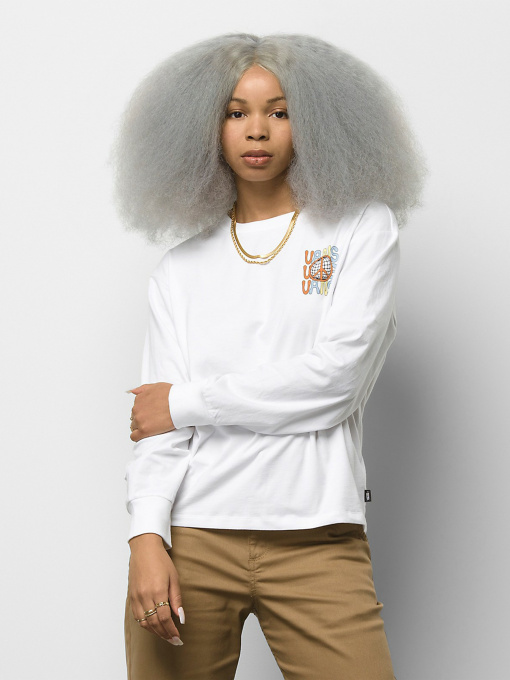 Лонгслив Vans Glow Bully Bloussant модель VN0A7YV4WHT1 Фото