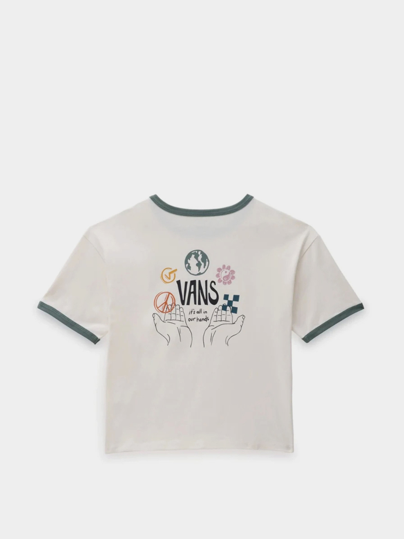 Футболка Vans In Our Hands Relaxed Ringer модель VN0A7RN77VJ1 Фото