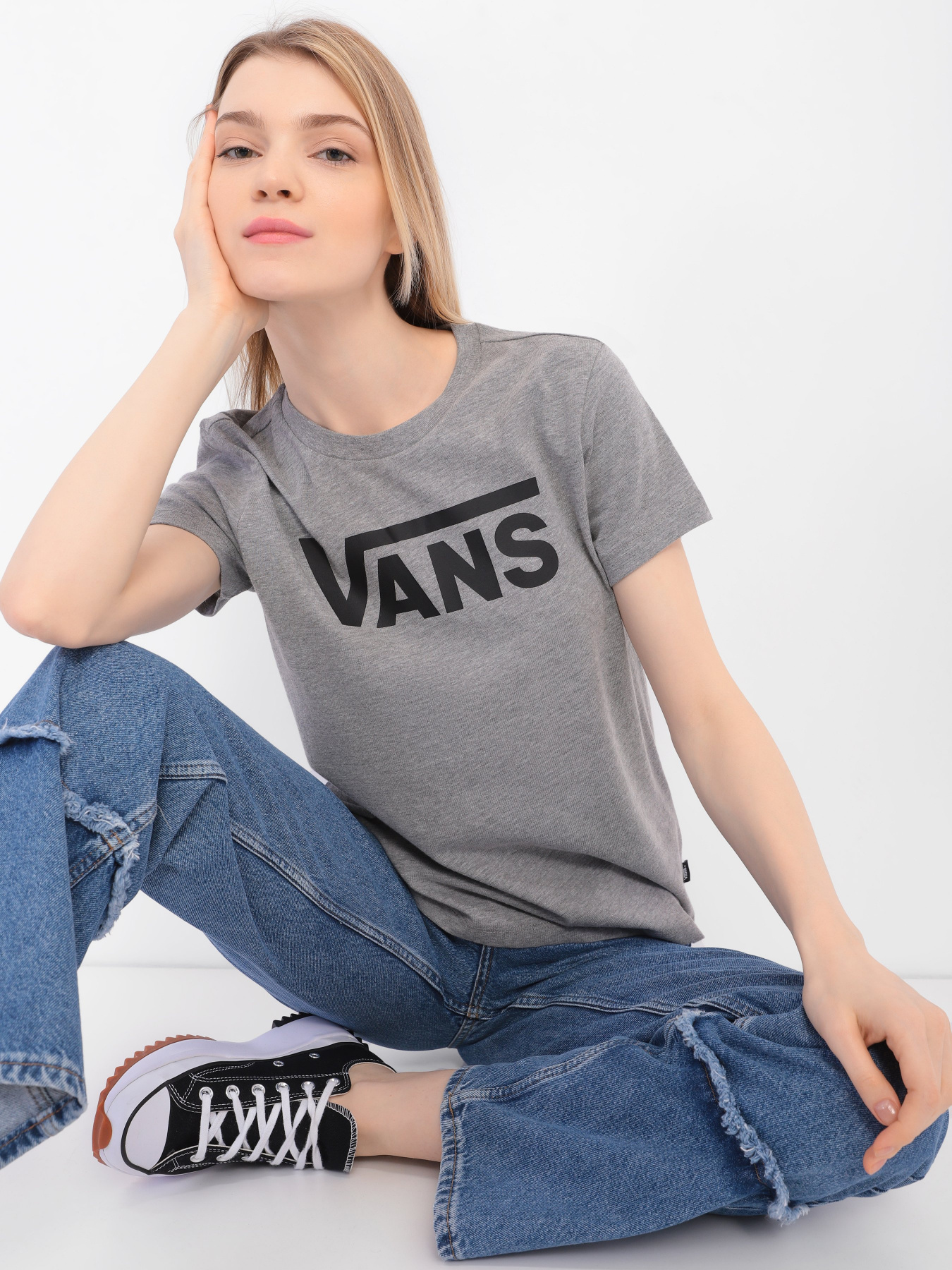 Футболка Vans Flying V Crew модель VN0A3UP4GRH1 Фото