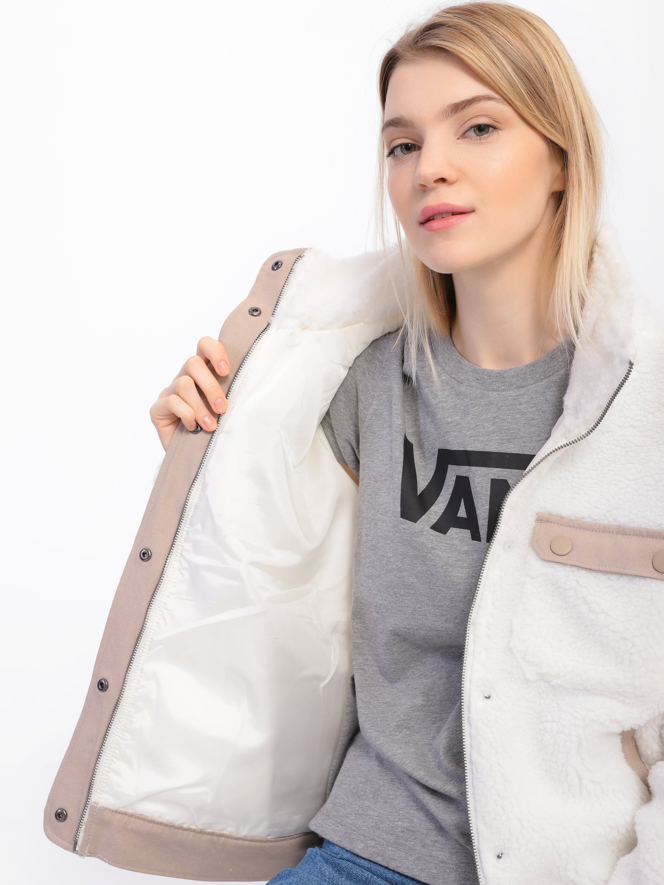 Кофта Vans Cozy Шерпа модель VN0A7RO4FS81 Фото