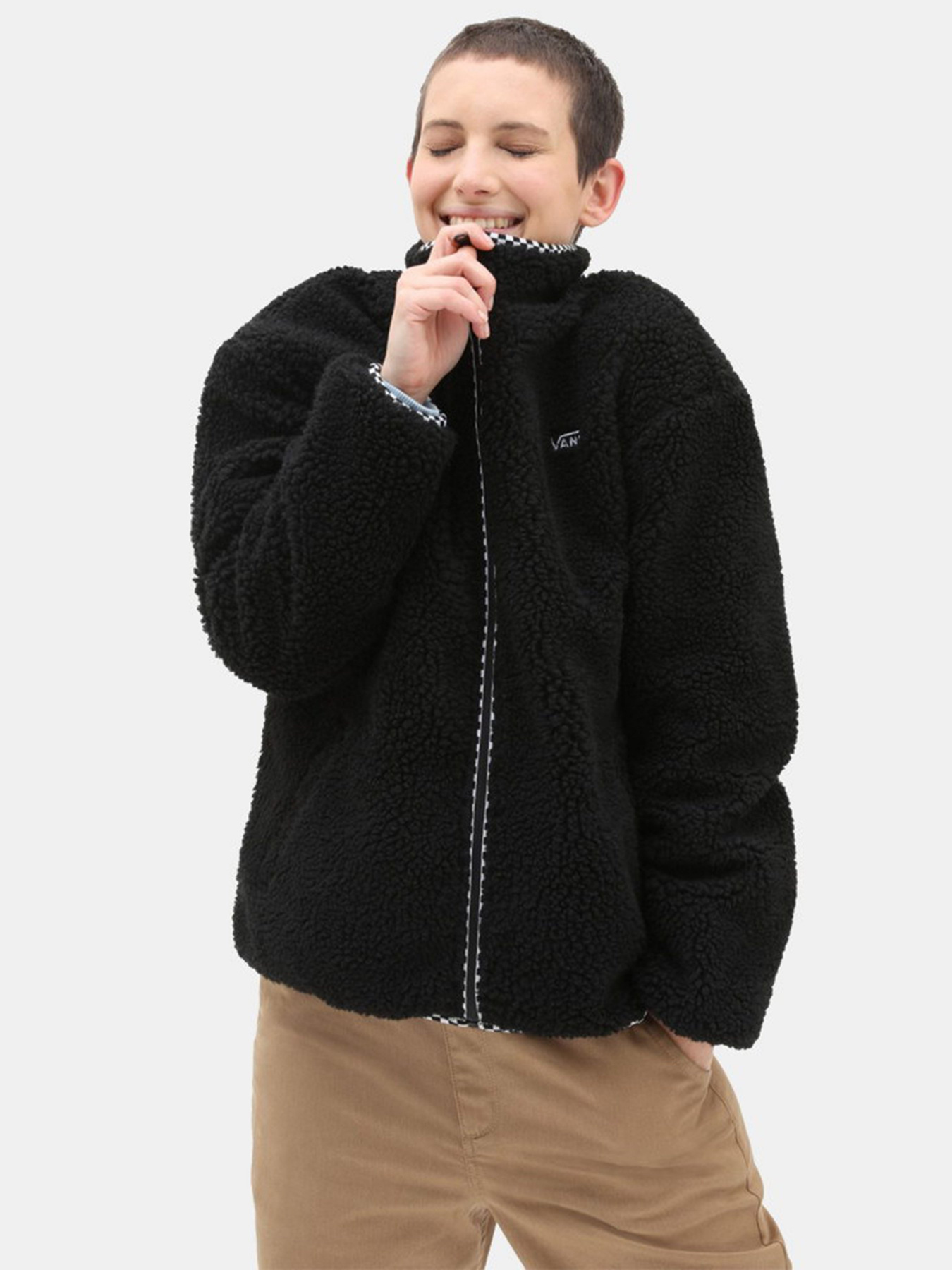 Кофта Vans GRIFFEN Шерпа модель VN0A7RP1BLK1 Фото