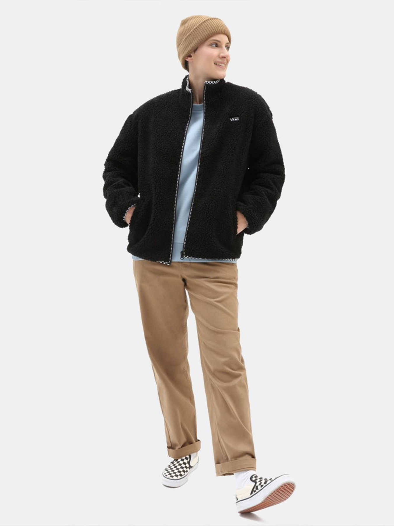 Кофта Vans GRIFFEN Шерпа модель VN0A7RP1BLK1 Фото