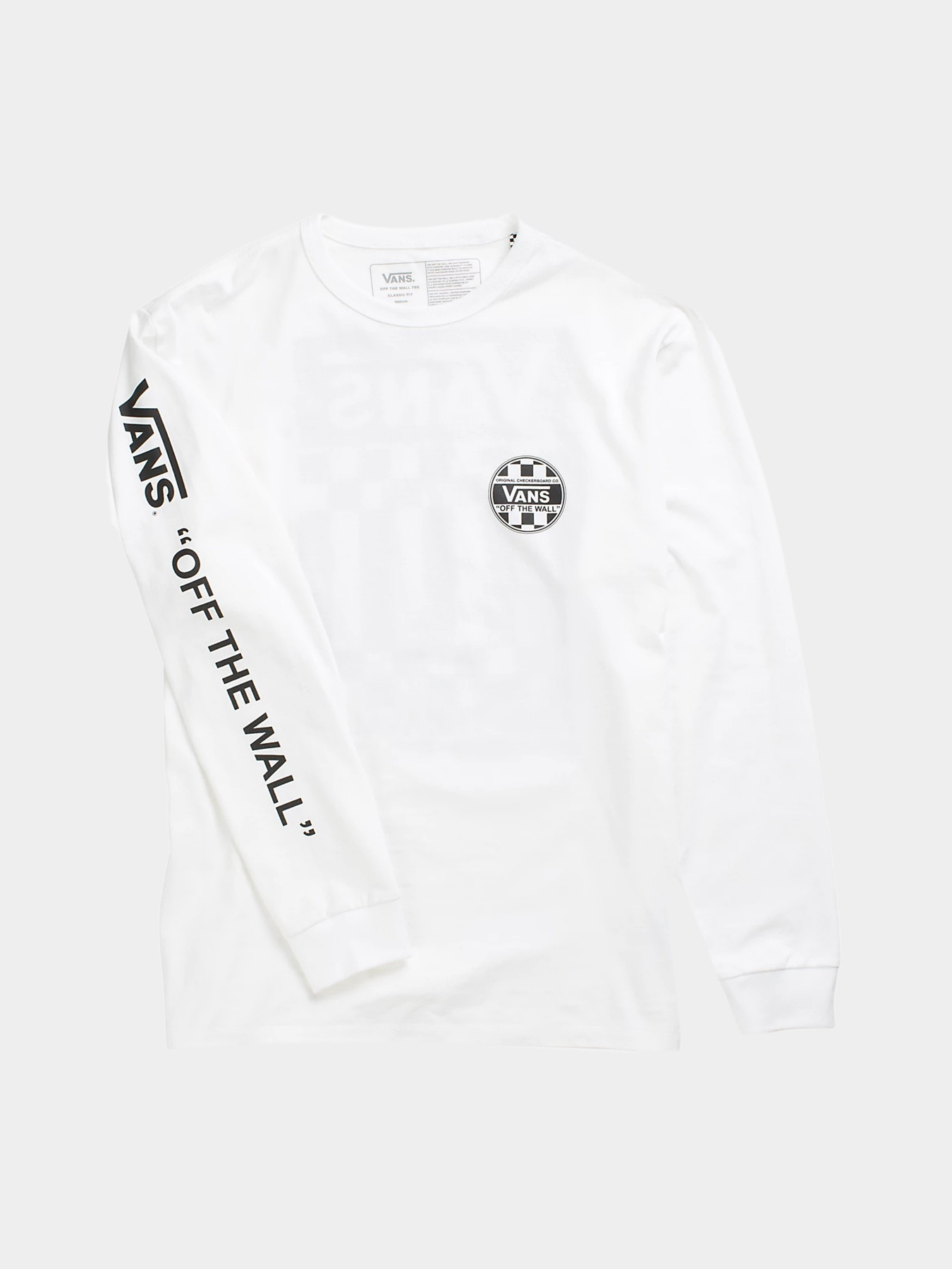 Лонгслив Vans Off The Wall Check модель VN0A7S6ZWHT1 Фото