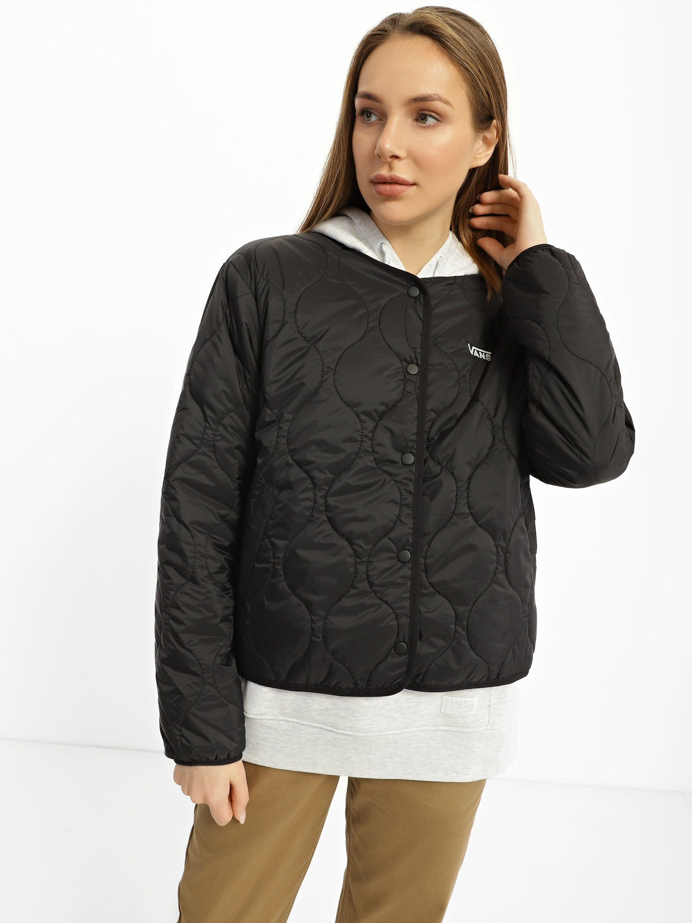 Демісезонна куртка Vans Short Reversible Liner модель VN0A7RNGBLK1 Фото
