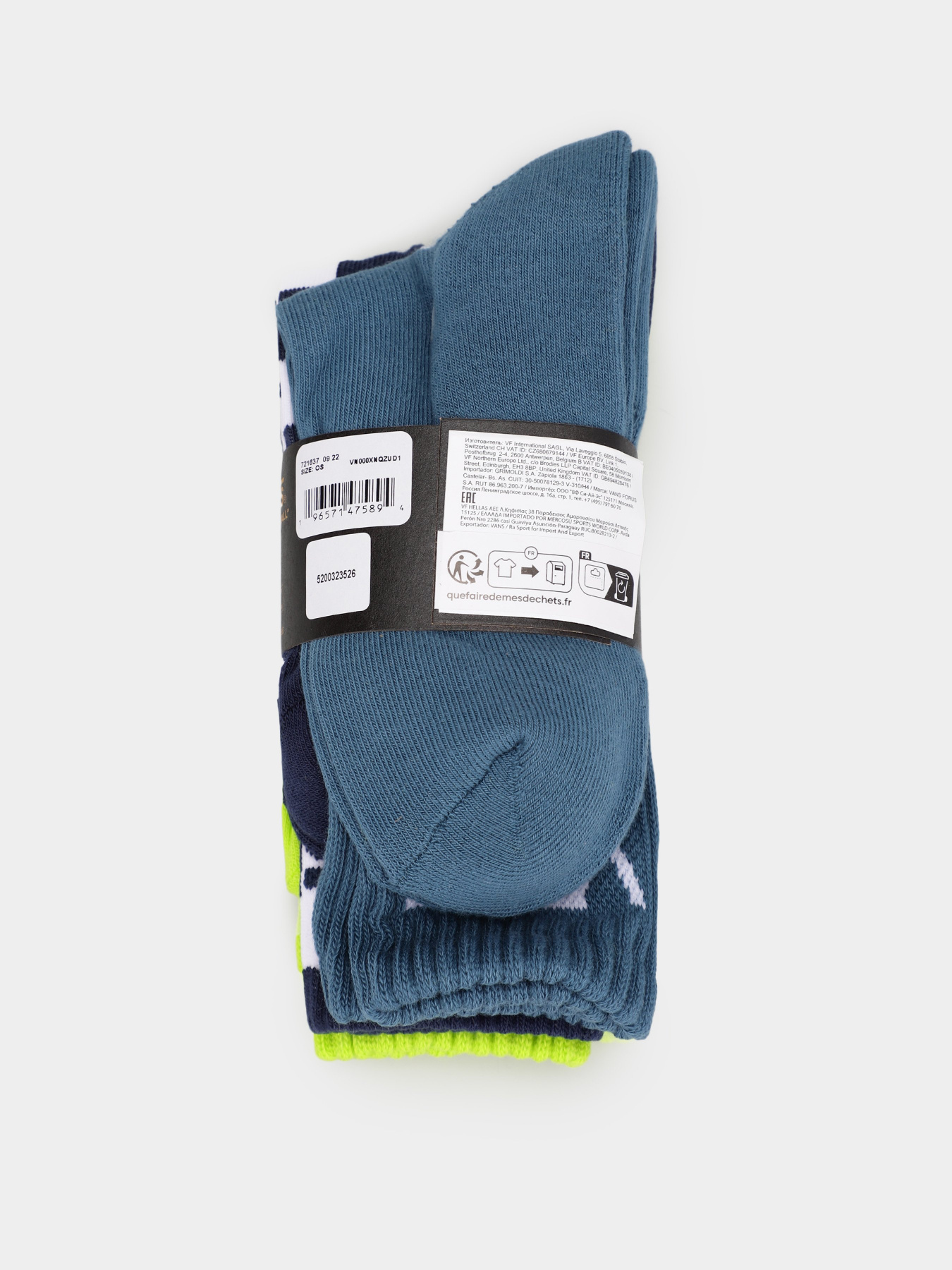 Набір шкарпеток Vans Classic Crew модель VN000XNQZUD1 Фото