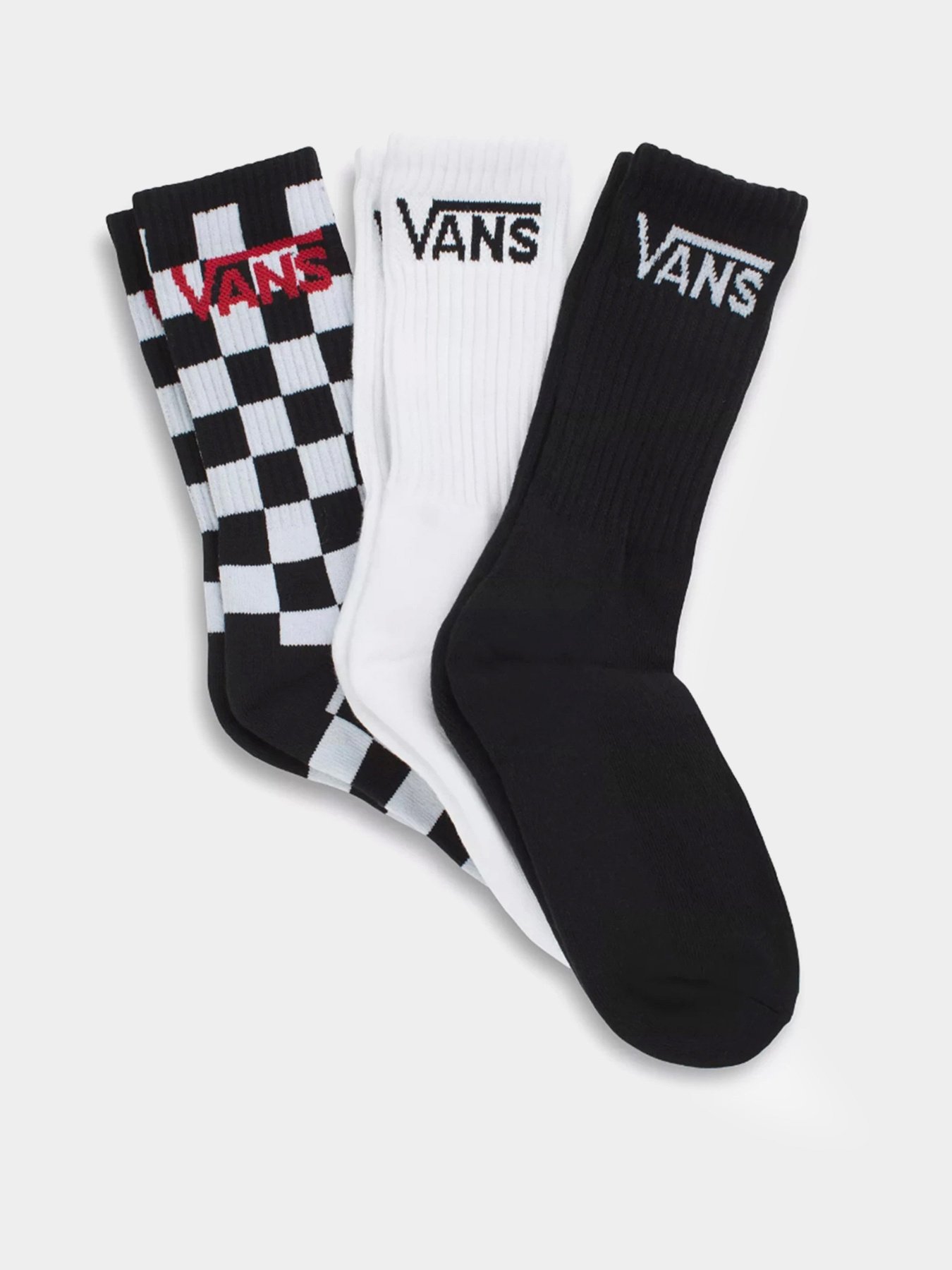 Набір шкарпеток Vans Classic Crew Sock 3-Pack Модель VN000YBRBKC1 Фото