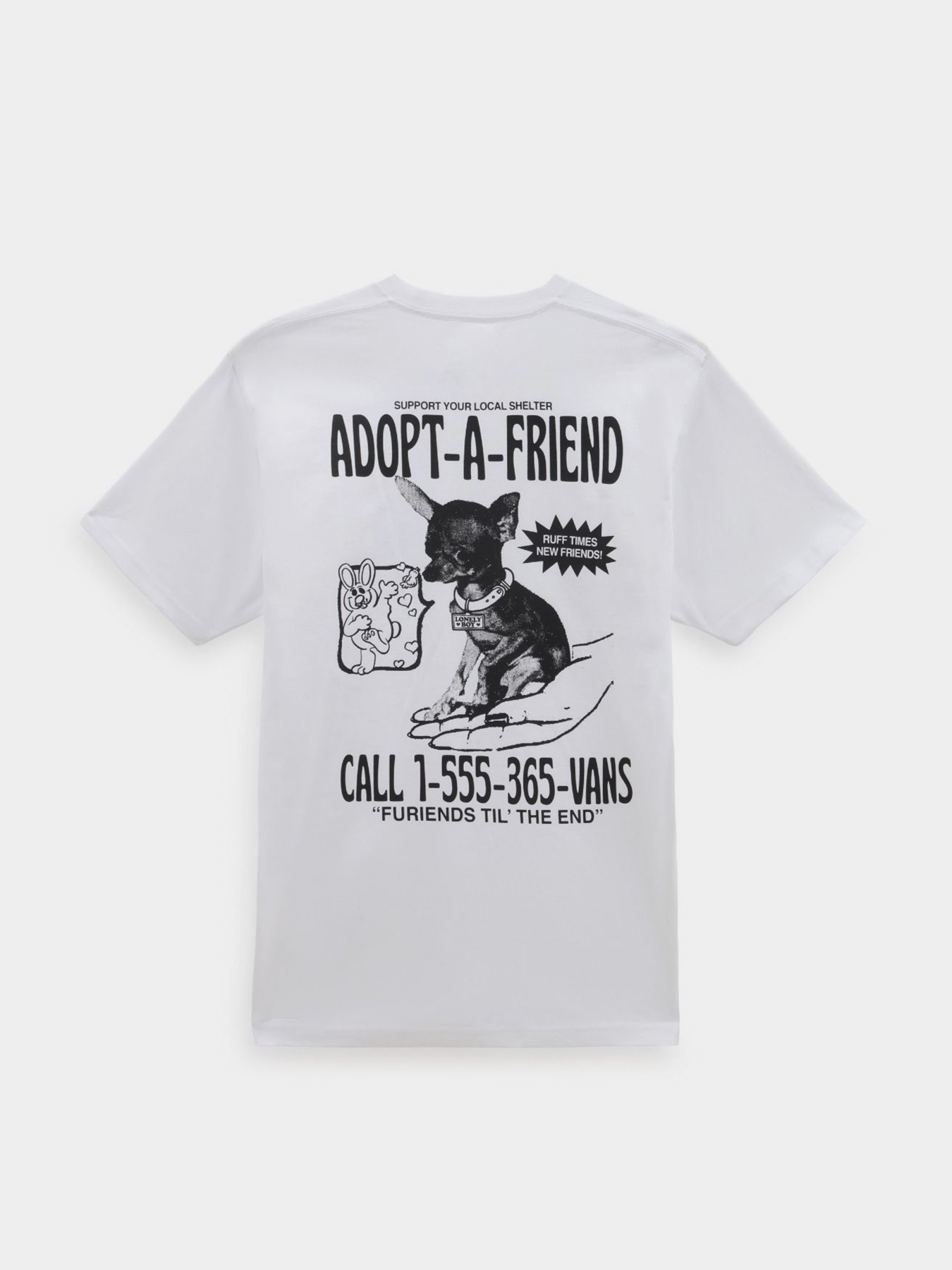 Футболка Vans Adopted A Friend модель VN0006CWWHT1 Фото