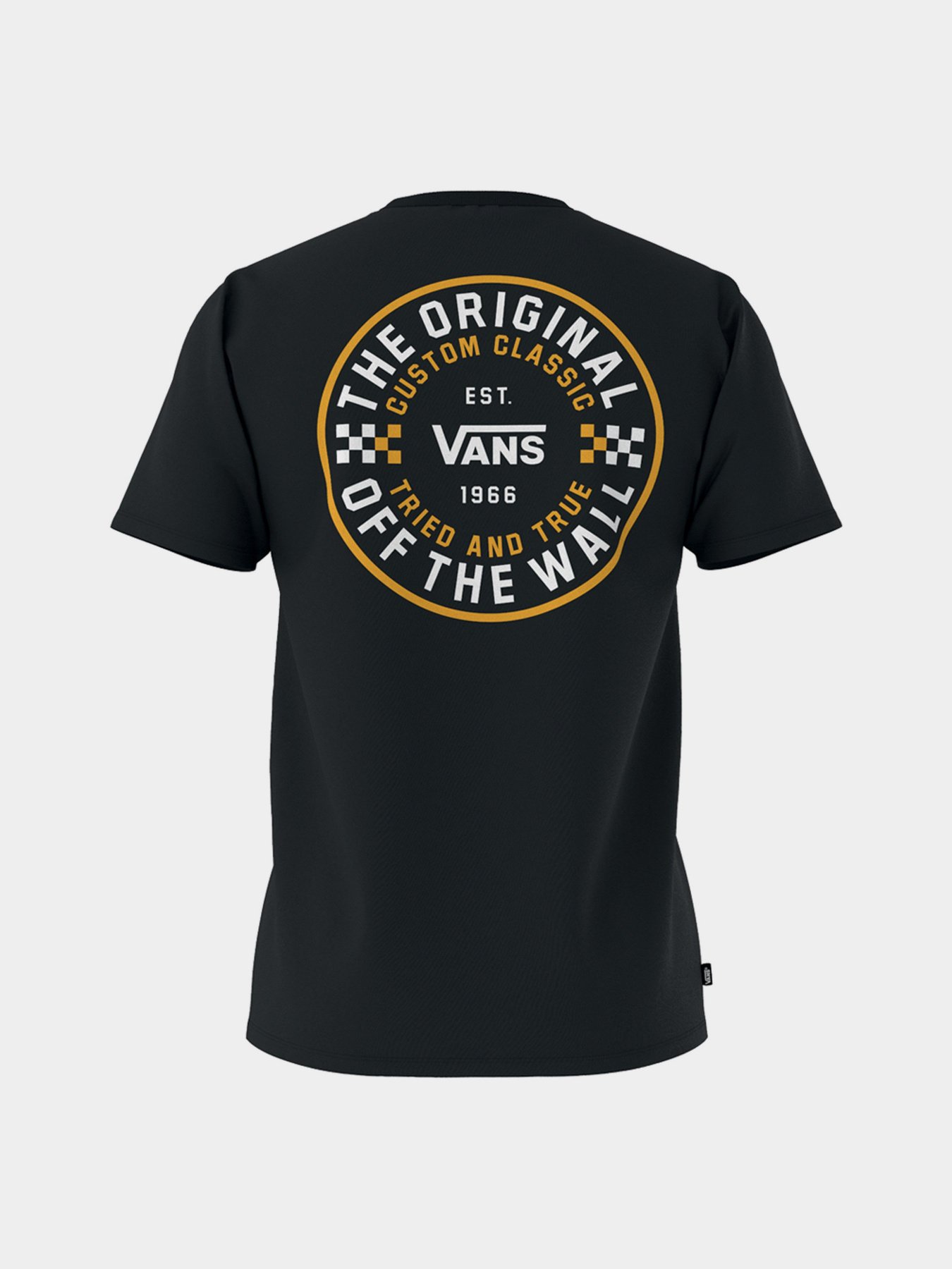 Футболка Vans Off The Wall Checker Circle модель VN00003ABLK1 Фото