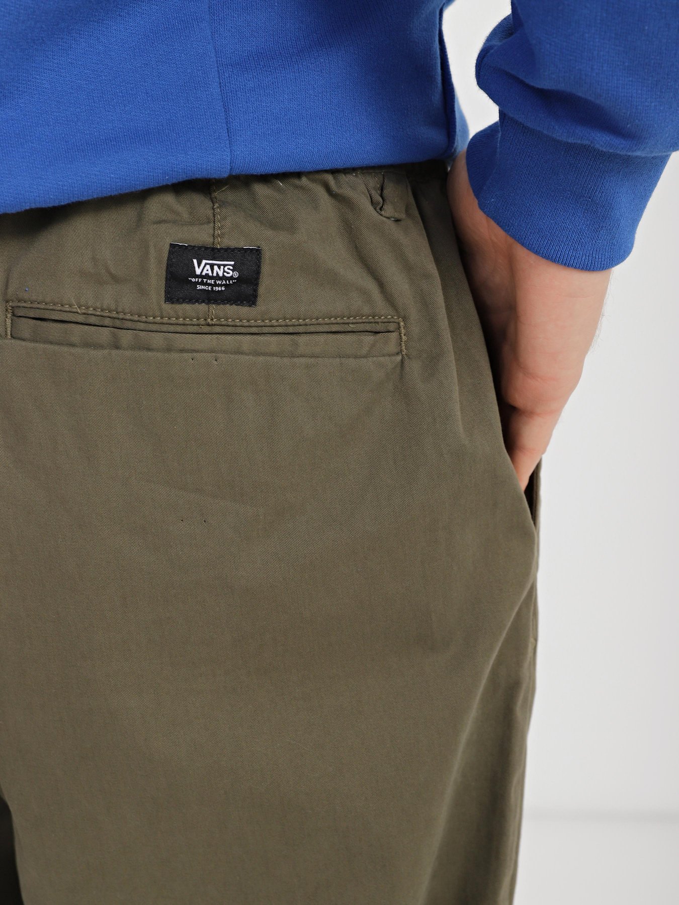 Брюки повседневные Vans Range Loose Cropped Elastic Waist модель VN0005ZDKCZ1 Фото