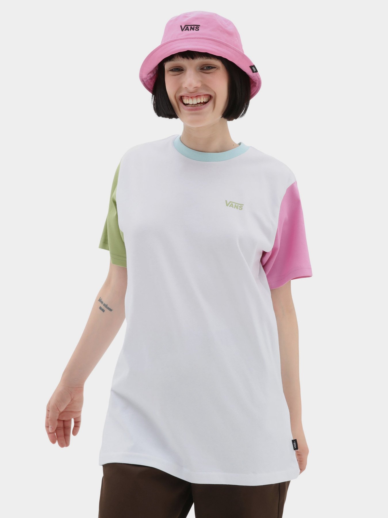 Футболка Vans Left Chest Colorblock модель VN0A7RSQBS01 Фото