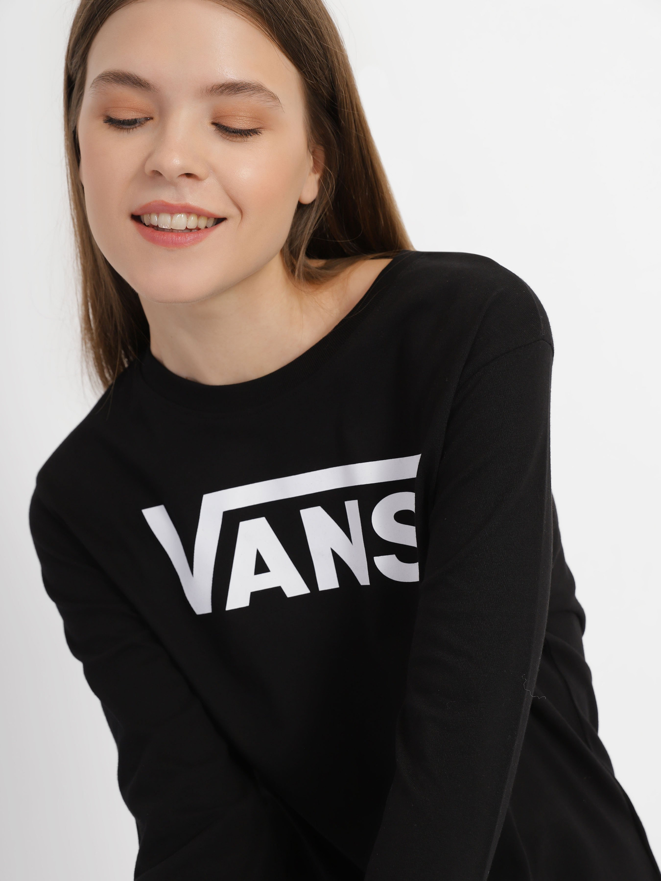 Лонгслів Vans Wm Flying V Classic модель VN0A47WNBLK1 Фото