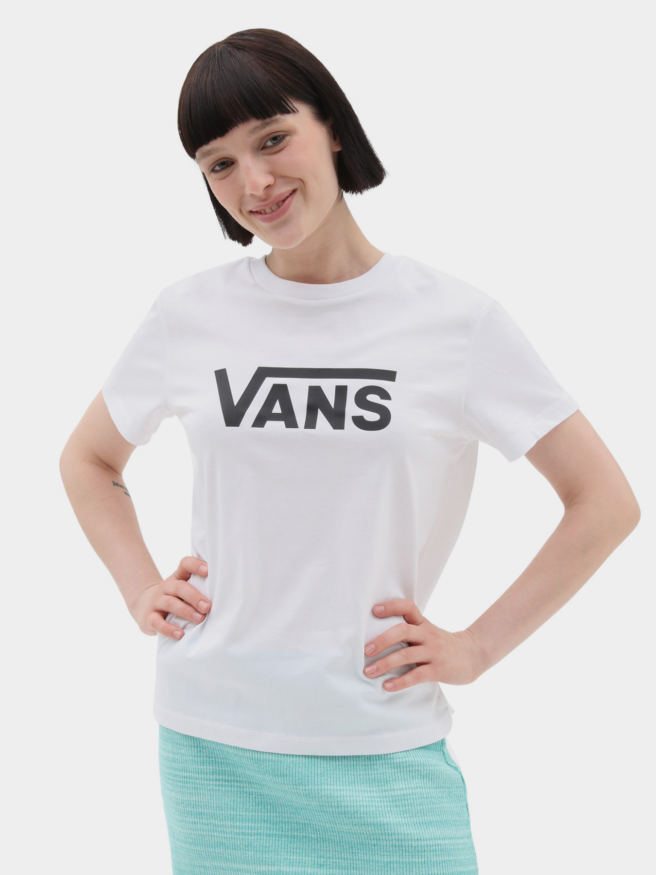 Футболка Vans Wm Drop V Ss Crew-B модель VN0A5HNMYB21 Фото