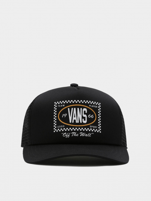 Кепка Vans Checkered Curved Bill Trucker модель VN00066WBLK1 Фото