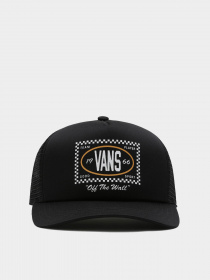 Кепка Vans Checkered Curved Bill Trucker модель VN00066WBLK1 Фото