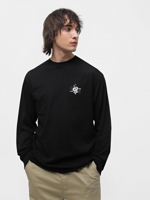 Лонгслив Vans Distorted Snake модель VN0008TABLK1 Фото