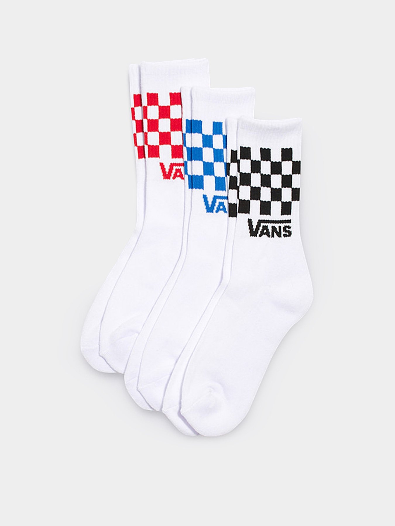 Набір шкарпеток Vans Check Crew Sock 3-Pack модель VN0A3GQWJ8Z1 Фото