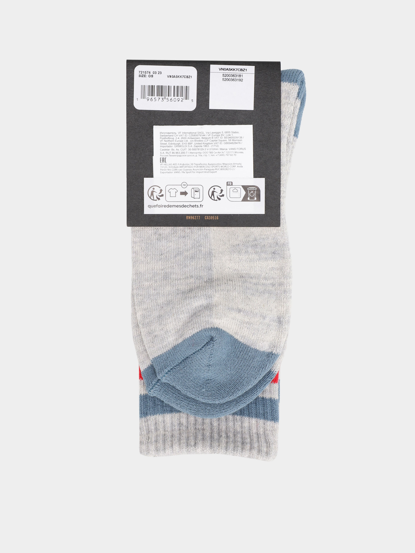 Шкарпетки Vans Drop V Crew модель VN0A5KK7CBZ1 Фото