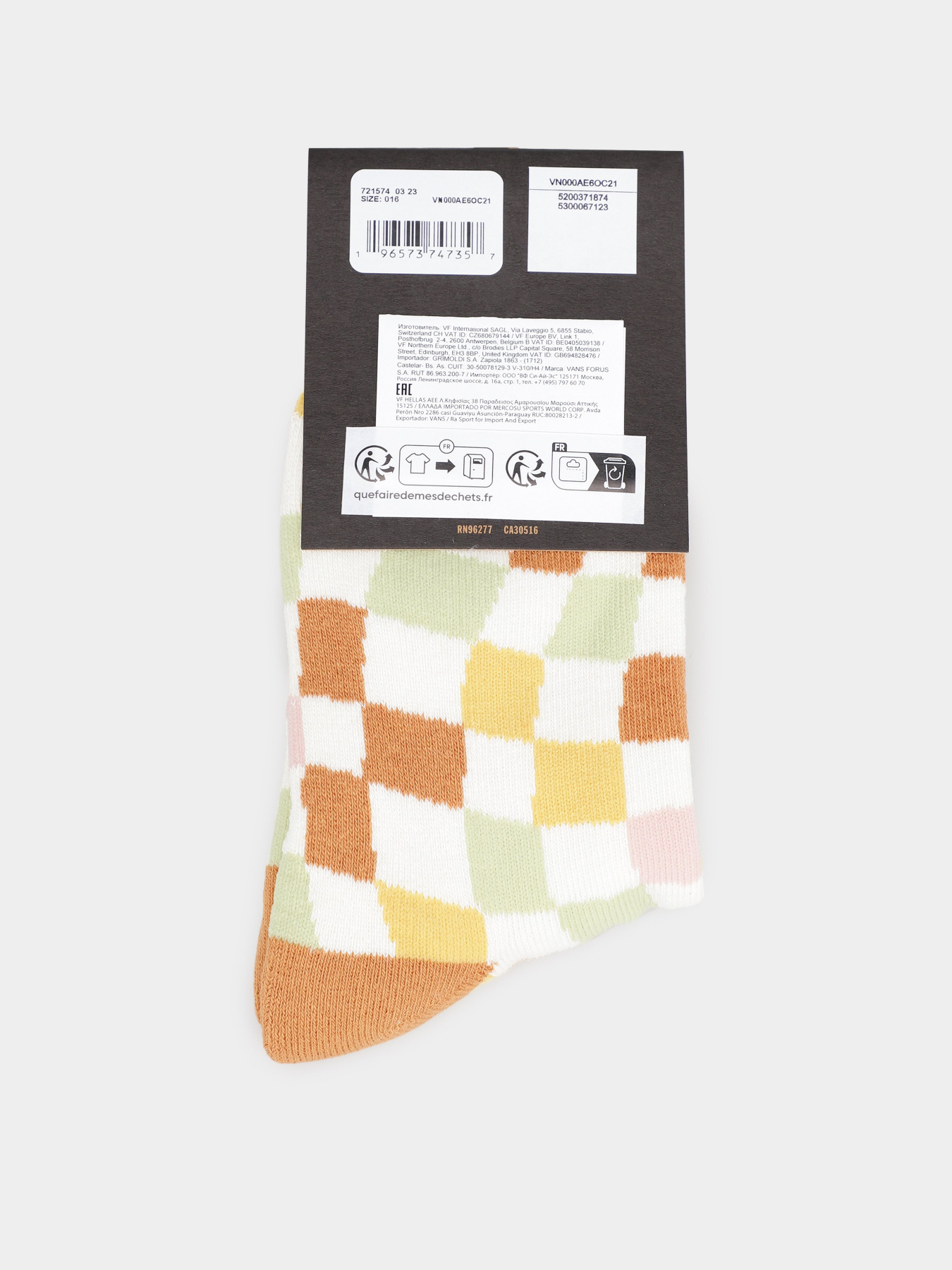 Носки Vans Skate Sesh Crew 31,5 - 36 модель VN000AE6OC21 Фото