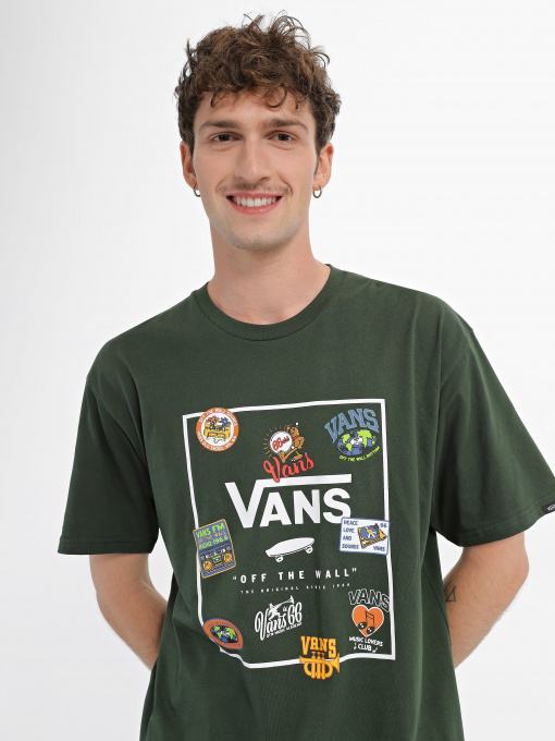 Футболка Vans Print Box модель VN0A5E7YCBP1 Фото