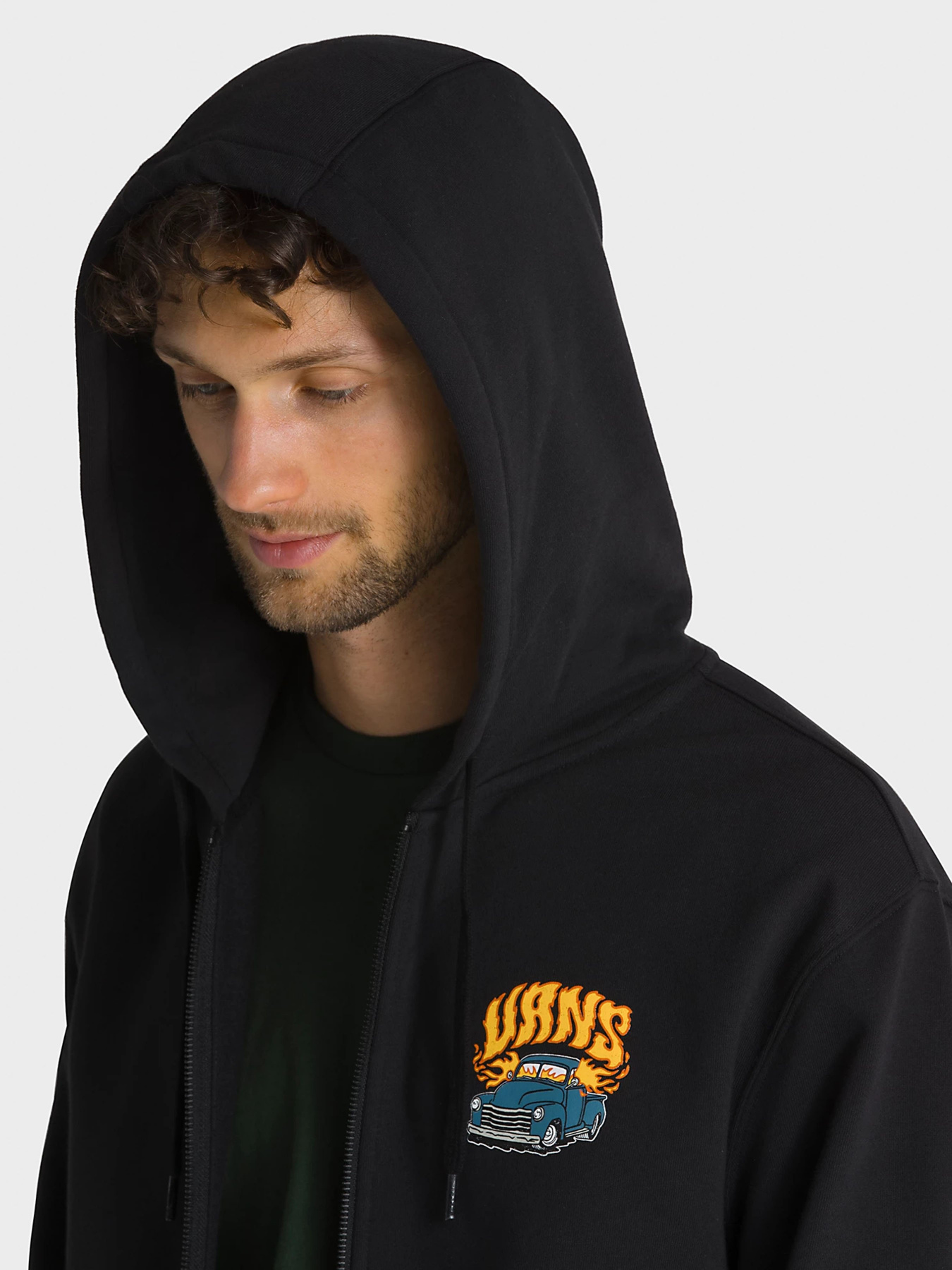 Кофта Vans Hot Rod Full Zip модель VN0008H9BLK1 Фото