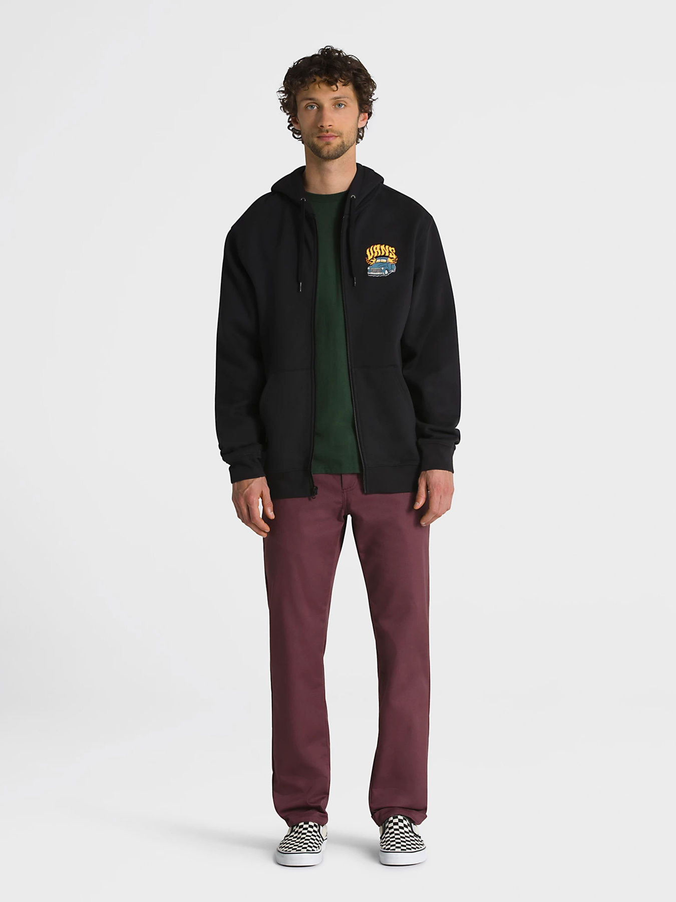 Кофта Vans Hot Rod Full Zip модель VN0008H9BLK1 Фото