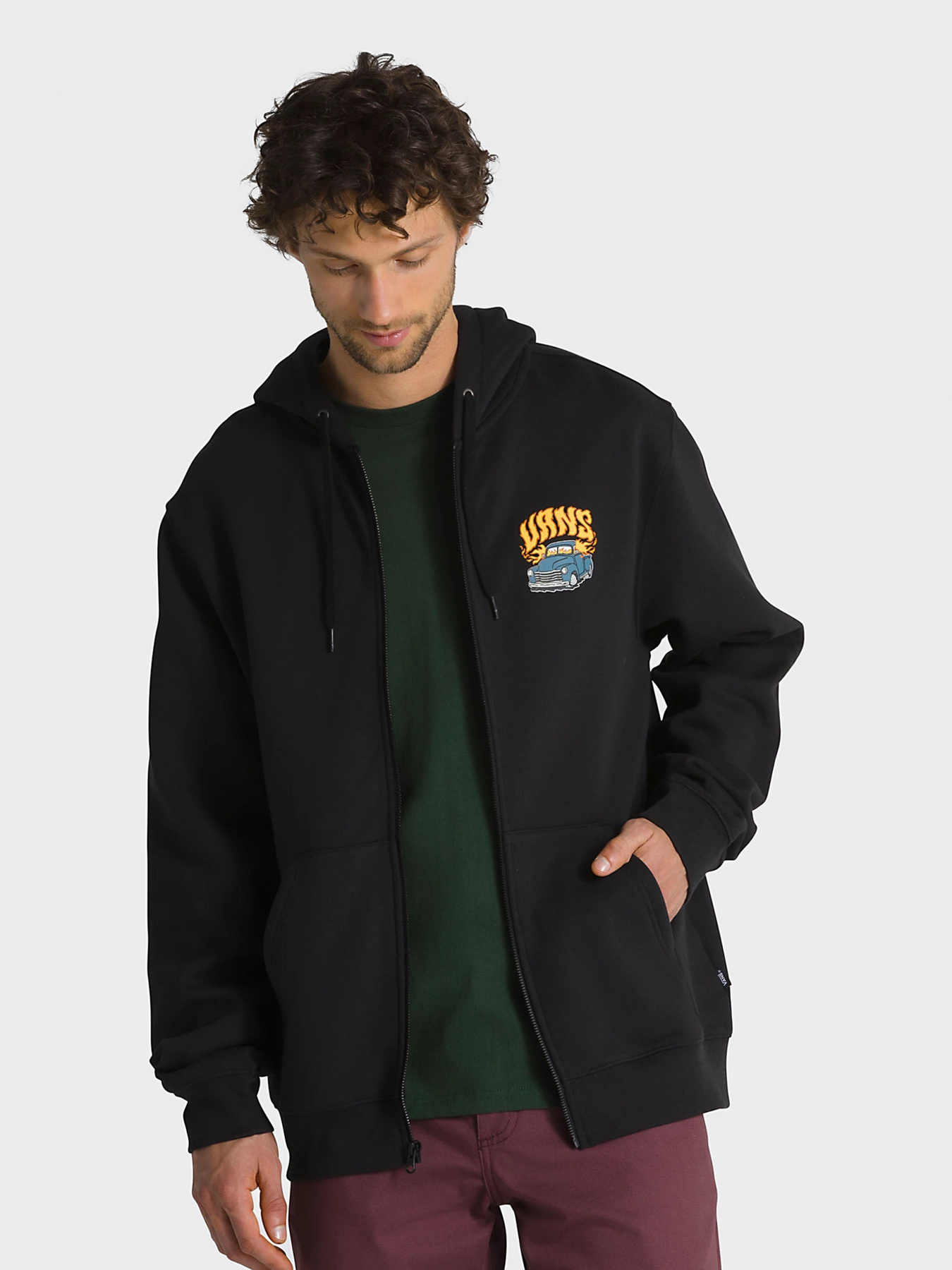 Кофта Vans Hot Rod Full Zip модель VN0008H9BLK1 Фото