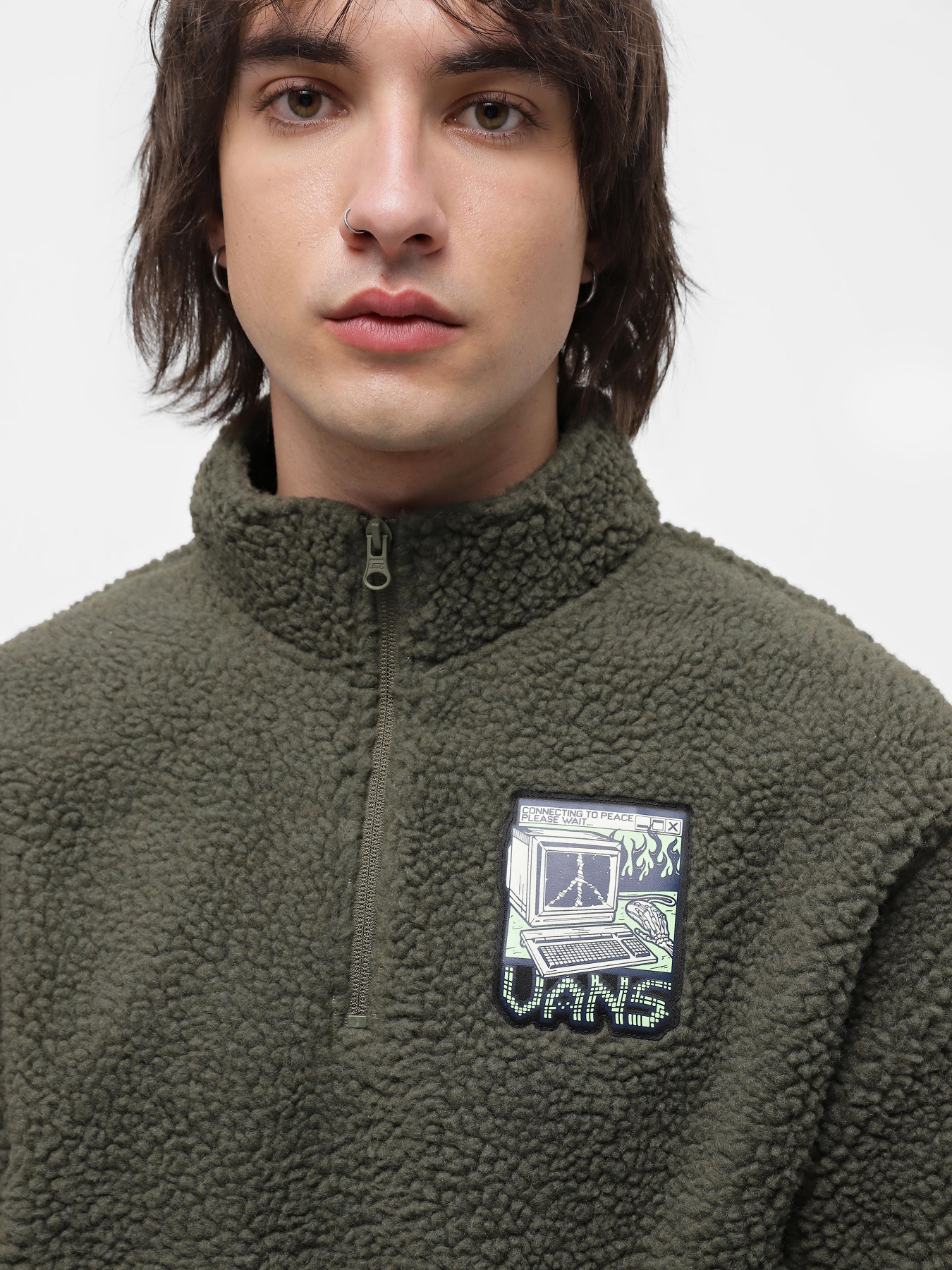 Кофта Vans Martin Sherpa Q Zip Sherpa Fleece модель VN00069BKCZ1 Фото