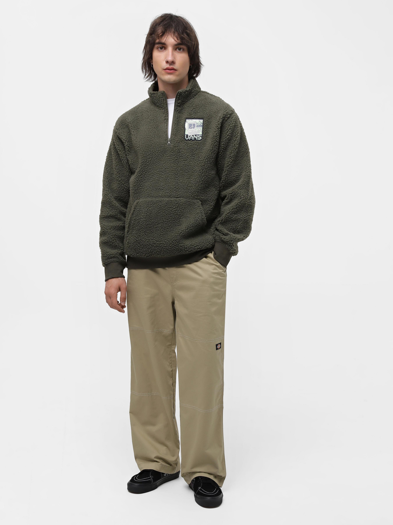 Кофта Vans Martin Sherpa Q Zip Sherpa Fleece модель VN00069BKCZ1 Фото