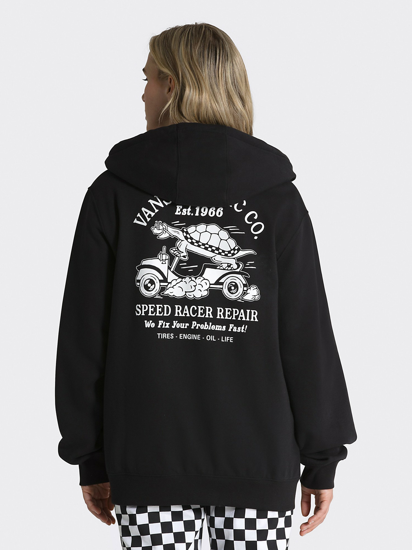 Кофта Vans Speed Racer Full Zip модель VN0008J1BLK1 Фото