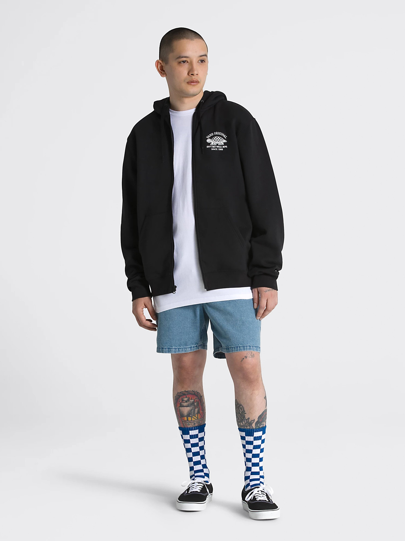 Кофта Vans Speed Racer Full Zip модель VN0008J1BLK1 Фото