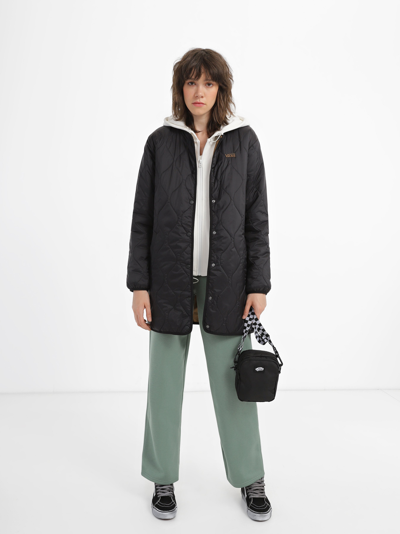 Демісезонна куртка Vans Long Reversible Liner модель VN0A7RNKCDE1 Фото