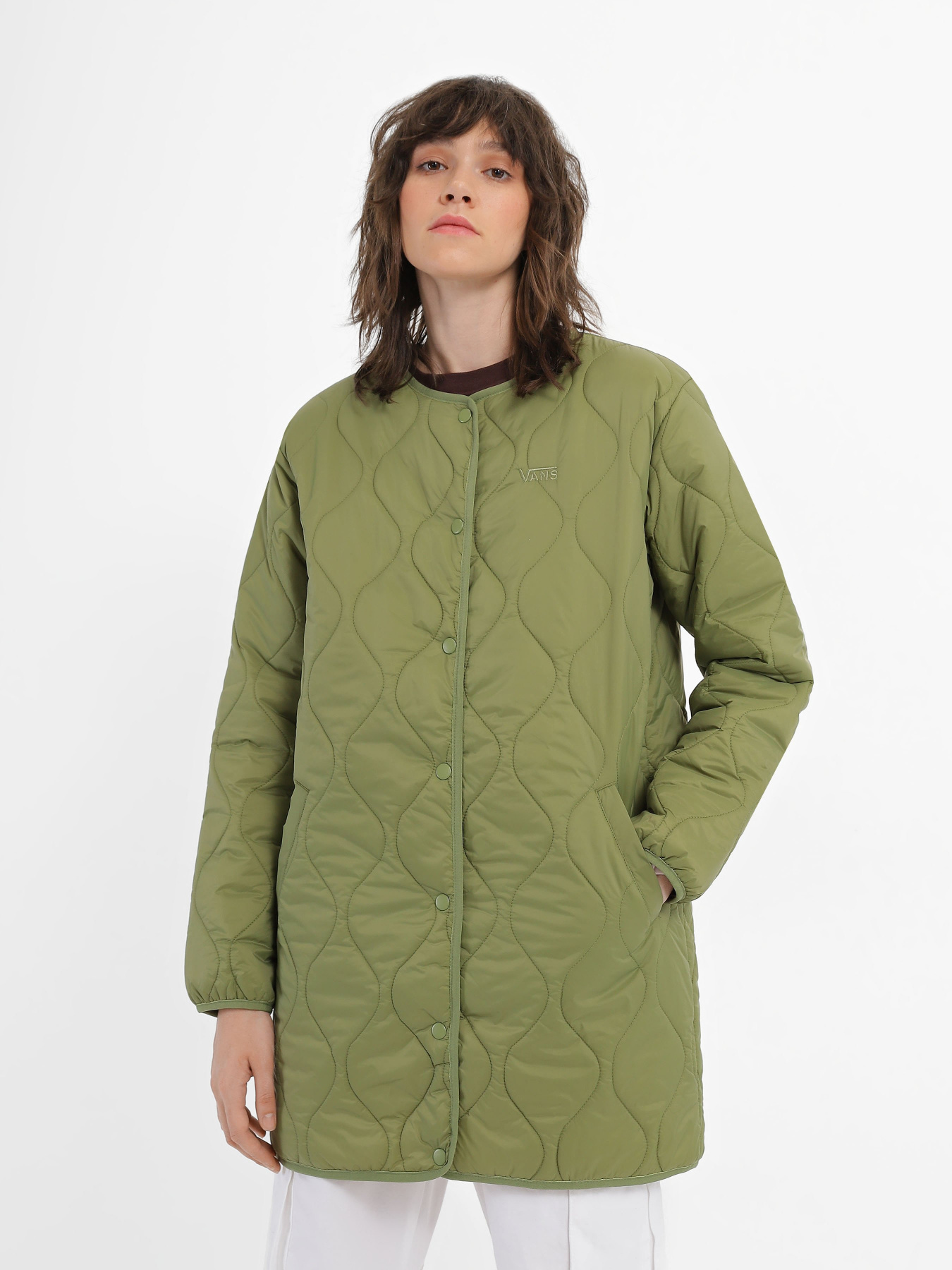 Демісезонна куртка Vans Long Reversible Liner модель VN0A7RNKCDK1 Фото