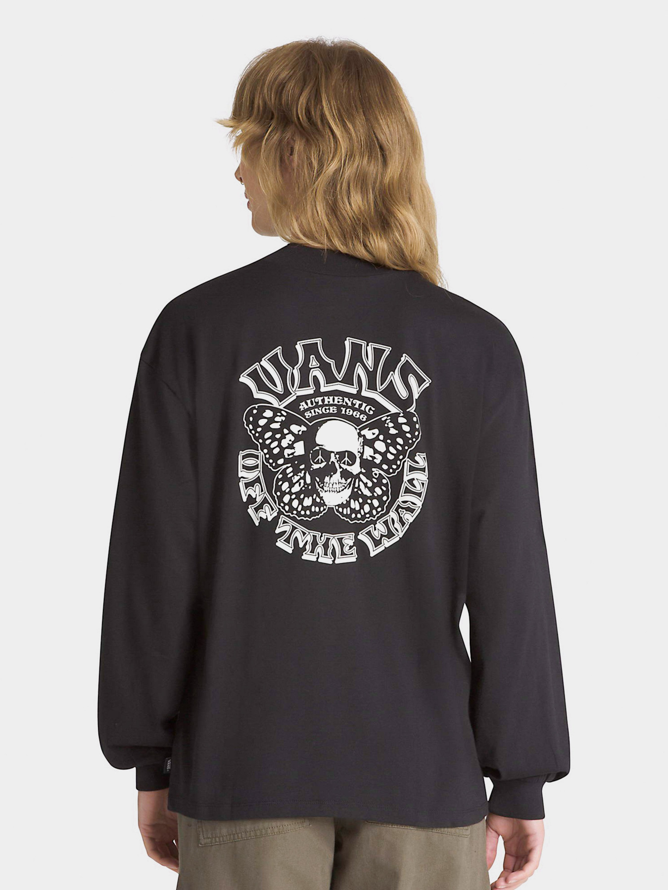 Лонгслив Vans Skullyfly LS Mock Neck Music Academy модель VN000ADNBLK1 Фото
